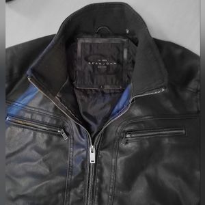 Sean John Brown Leather Coat
